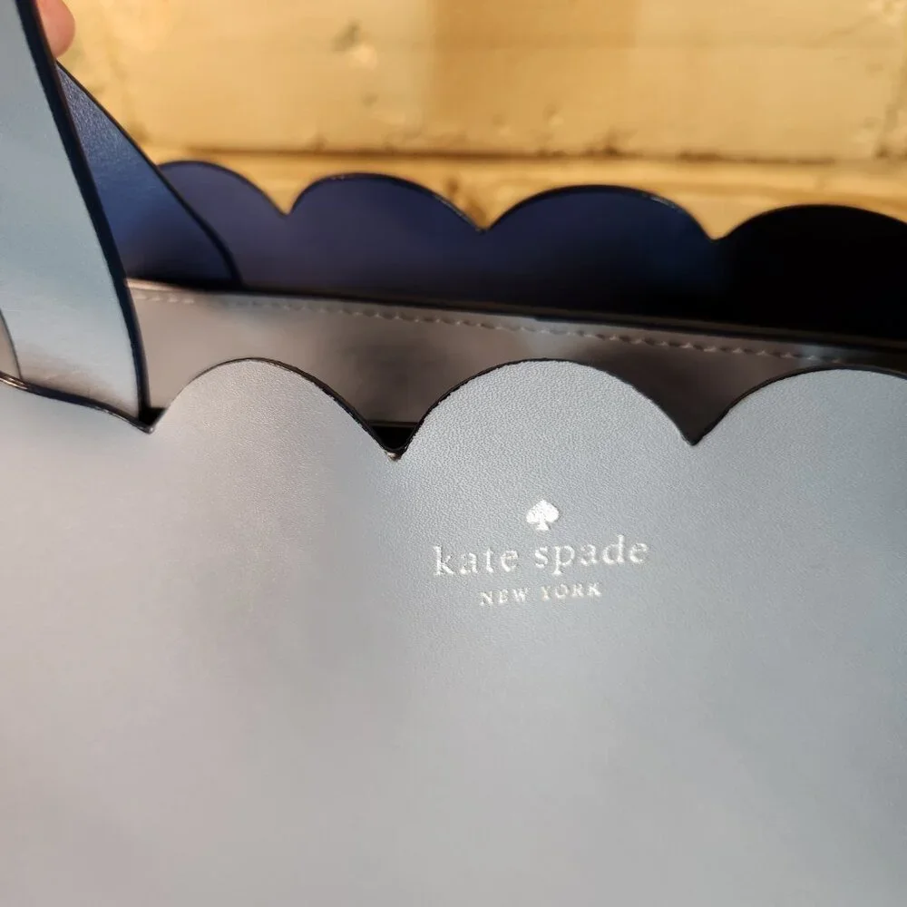 Kate Spade NY Magnolia Street Mina Tote Bag Blue Dawn
